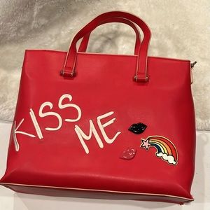 Kiss Me Crossbody Tote Shoulder Bag